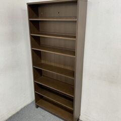 無印良品/MUJI 薄型ラック ワイド大 奥行22cm ダークブラウン① 中古 