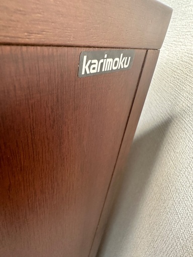 カリモク家具 KARIMOKU コロニアル コーナーキャビネット ガラス