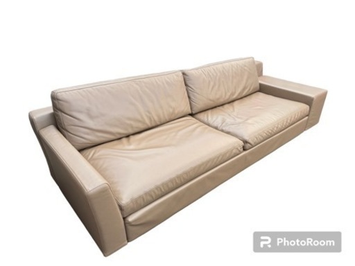Cassina/カッシーナ 総革カウチソファ 「MISTER/ミスター」 システムソファ　両ワイドアーム