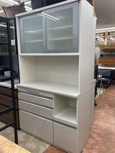 おすすめ品松田家具　2面レンジボード / パラオおしゃれシンプルデザイン　967
