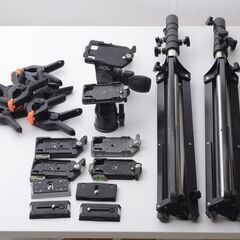 Velbon（ベルボン）系 雲台＋ライトスタンド×2＋クイックシュー