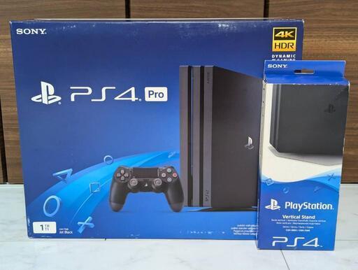 【お取引中】PS4 Pro 1TB ジェットブラック CUH-7116B バーチカルスタンド付