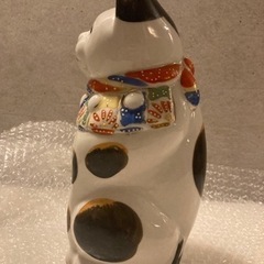 猫置物　招き猫　三毛猫　アンティーク