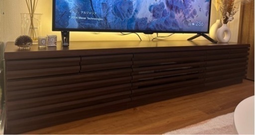 幅200cm 天然木 テレビ台