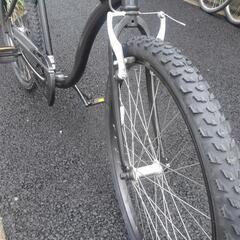 中古自転車３１４５　前後タイヤ新品！　シュイン　ビーチクルーザー　２６インチ　ギヤなし　ワイヤー錠　ライトは付属していません