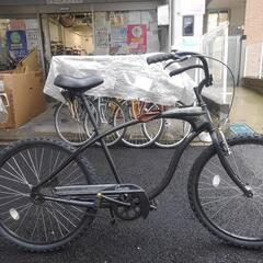 中古自転車３１４５　前後タイヤ新品！　シュイン　ビーチクルーザー　２６インチ　ギヤなし　ワイヤー錠　ライトは付属していません