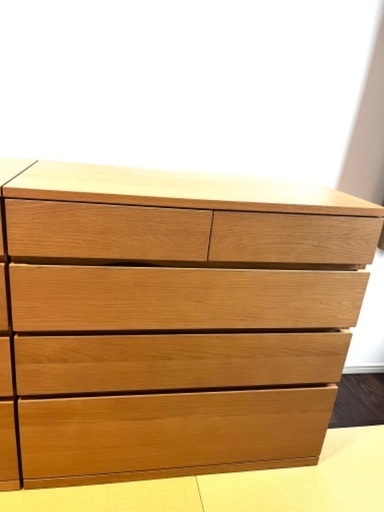 無印良品　木製チェスト４段　各20000円