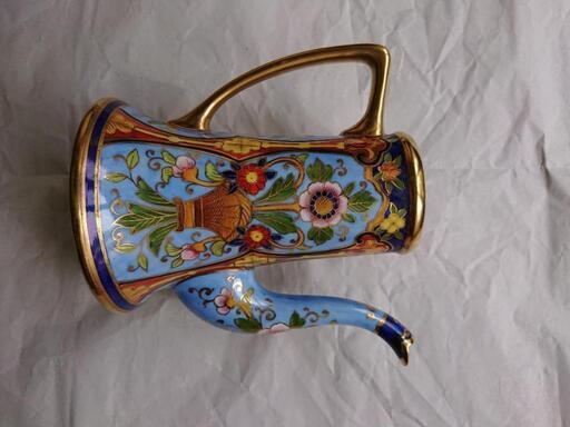 オールドノリタケ金盛上フラワーコーヒーポット - 食器 