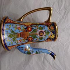 オールドノリタケ金盛上フラワーコーヒーポット