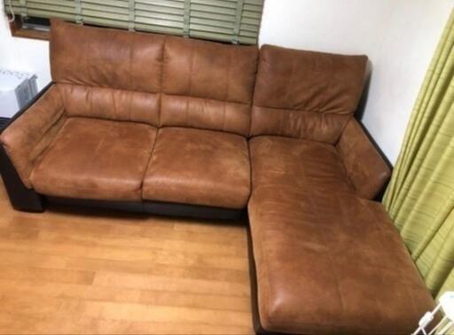 【美品】本皮ソファ茨城県阿見町より