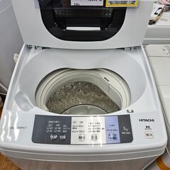 【リサイクルショップどりーむ鹿大前店】No.10314　日立　洗濯機　2017年製　洗濯容量5.0㎏　1人暮らしに最適なサイズです♪