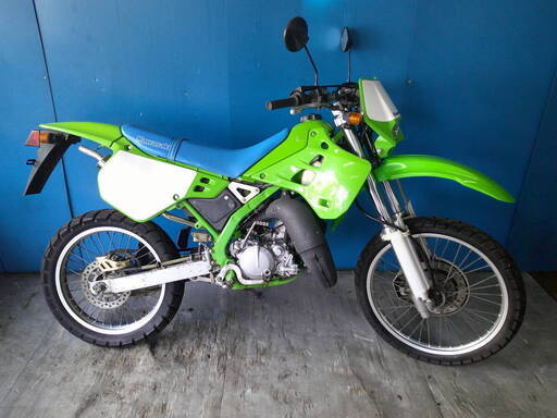 KAWASAKI KDX125SR 緑 格安提供車 エンジン始動確認 半額配送