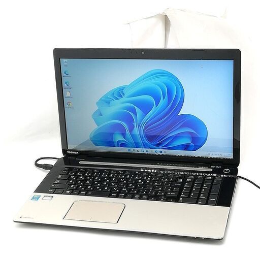 激安 高速SSD 17.3型ワイド 中古ノートパソコン 東芝 TB67/PG サテンゴールド i7-4720HQ 8GB DVD 無線 Bluetooth カメラ Windows11 Office