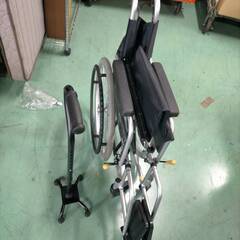 KOEKI 車椅子 車いす 車イス ノーパンク 自走【4点支持杖　セット】