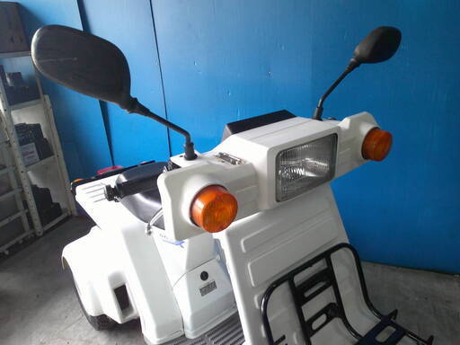 HONDA ジャイロX-2 白 エンジン始動確認 自賠責保険加入で乗れます