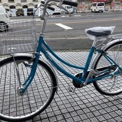 【26インチ自転車】マルキン製　変速なし　LEDオートライト付　前後タイヤ、前カゴ、サドル、グリップ新品❗️BAA認定車❗️若林自転車　膳所店　SALE中❗️