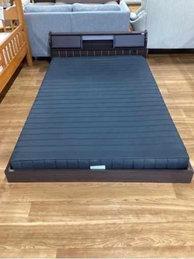 床置きセミダブルベッド【町田市再生家具】240953