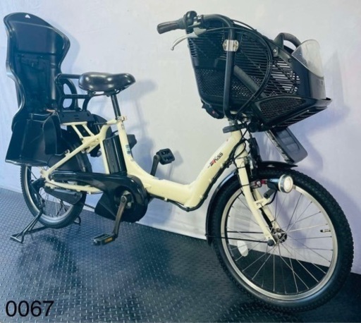 0067ヤマハ3人乗り20インチ子供乗せ電動アシスト自転車
