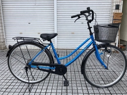 【26インチ自転車】変速なし　前タイヤ新品❗️リヤにロングライフタイヤ使用❗️BAA認定車　鍵新品❗️スペアキーあり　若林自転車　浜大津　SALE中❗️