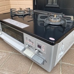 2個口ガスコンロ ノーリツ NW61QVR LPガス用 リユース品