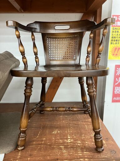 飛騨産業 アームチェア キツツキマーク No.1253● ※現金、クレジット、スマホ決済対応