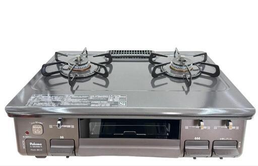 Paroma パロマ ガスコンロ 都市ガス用 2023年製 IC-S806BM-R ブラウン ガスホース付き 右強火