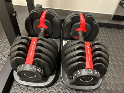 ダイヤル式 可変式 ダンベル 24kg 2個セット トレーニング 2.5-24kg