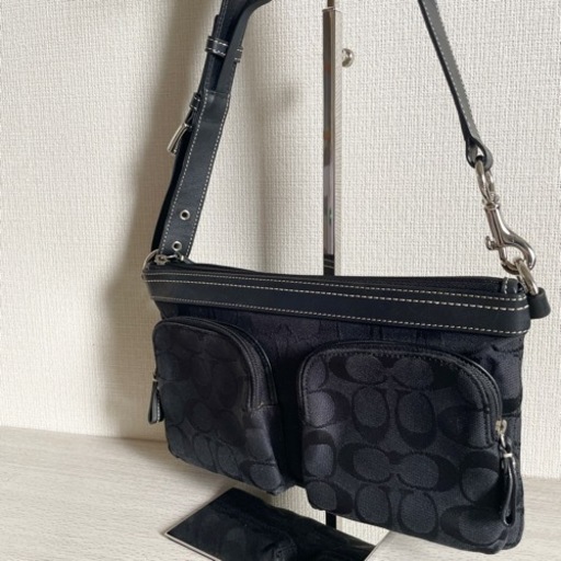 【美品】COACH  シグネチャー  ハンドバッグ ミニショルダーバッグ