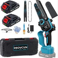 チェーンソー 充電式 6インチ ハンディチェーンソー、ブラシレスモーター家電