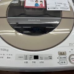 ☆ジモティ割あり☆ SHARP 洗濯機 7.0kg 18年製 動作確認／クリーニング