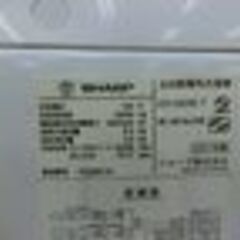 ID193383　6K洗濯機　シャープ　2021年製　ES-GE6E-T　※打痕キズあり　