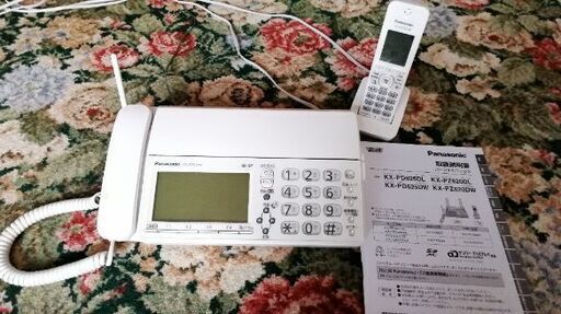 【8/15まで！】おたっくす　FAX電話機 Panasonic KZ-PZ620-W 子機1台付き