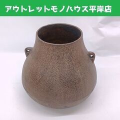 茶道具 茶釜 鶴首釜 鉄 釣釜 風炉用 高さ20㎝ 蓋無し☆ 札...