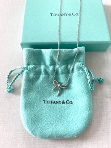 【美品】 TIFFANY\u0026Co. ネックレス ボウ リボンモチーフ