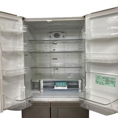 日立 6ドア 冷凍冷蔵庫 475L フレンチドア 自動製氷有り 真空チルド R