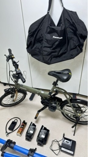 商談中　パナソニック　電動アシスト折り畳み自転車　オフタイム　BE-ELW075G