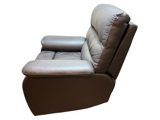 電動リクライニングソファー ニトリ 1人用電動リクライニングソファ 本革 ダークブラウン ニトリ