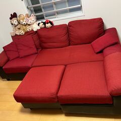 お譲り先決定】中古カウチソファー