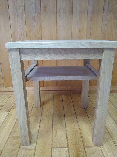 無印良品 タモ材サイドテーブルベンチ 廃盤 無印 MUJI タモ材 サイド