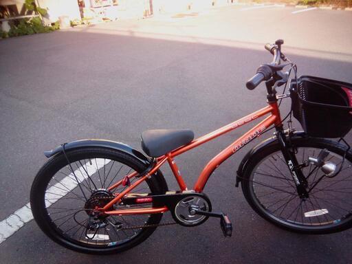 24インチ　男の子自転車　DRIDE Beat オレンジ/黒　変速