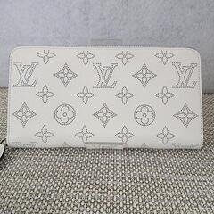ルイヴィトン 長財布 マヒナ ジッピーウォレット バイカラー ホワイト