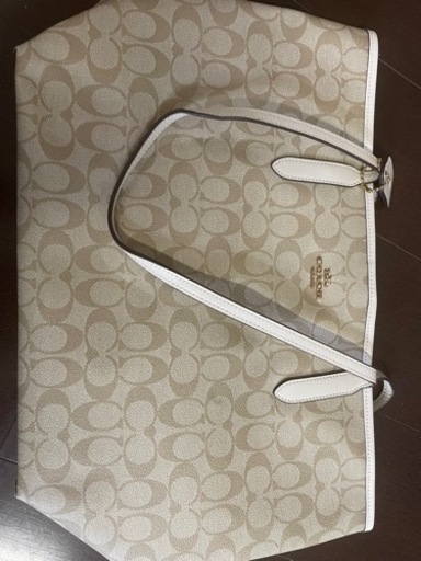 coach  トートバッグ　白