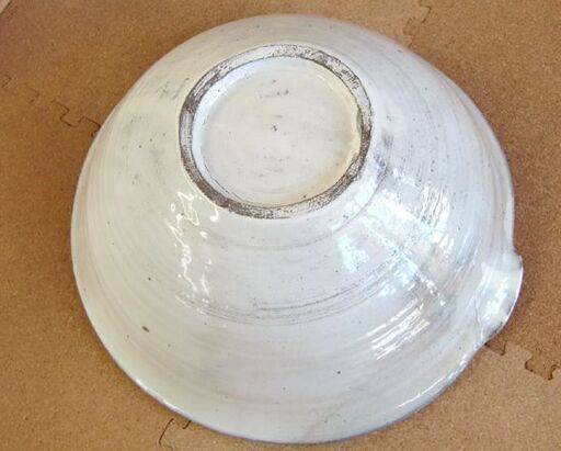 唐津焼 中里隆作 唐津粉引 櫛目片口鉢 共箱 皿器 約28cm 札幌市北区  