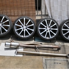 keiワークスで使用してました！　ホイール、マフラー売ります！