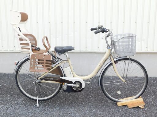 中古自転車多数販売中!　安い自転車は大丈夫？という方　是非ご来店ください!　電動アシスト自転車 子供乗せ仕様 ブリヂストン アシスタ リチウム A6L7 クリーム 3.7Ah リヤチャイルドシート(OGK RBC-007DX3)付けました! BRIDGESTONE Assista lithiumion 車体＆バッテリー極めて良好! 売れてます! 早い者勝ち! 状態は全体的に極めて良好と思います! m26