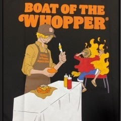 フランス限定ワンピース70周年 バーガーキングコラボTシャツ