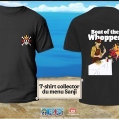 フランス限定ワンピース70周年 バーガーキングコラボTシャツ