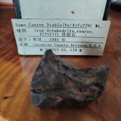 キャニオンディアブロ鉄隕石