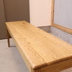 CRASH GATE(クラッシュゲート)/EASY LIFE(イージーライフ)バーニー ダイニングベンチです。オーク材を使用したシンプルでナチュラルなデザインの長椅子。温もりのある優しい雰囲気です🎵