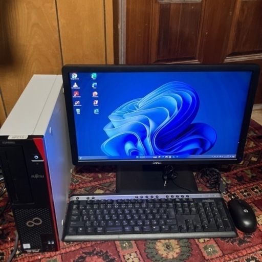 高性能Windows11 core i5-7500U SSD256GBデスクトップPC+フルHD高画質1920×1080ディスプレイ　パソコン　デスクトップパソコン